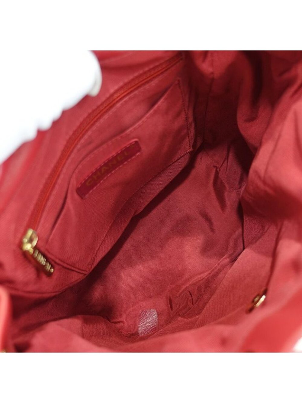 Chanel Quilted Backpack Rucksack Lambskin Leather Red Series - Picture 6 of 9